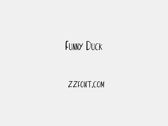 Funny Duck