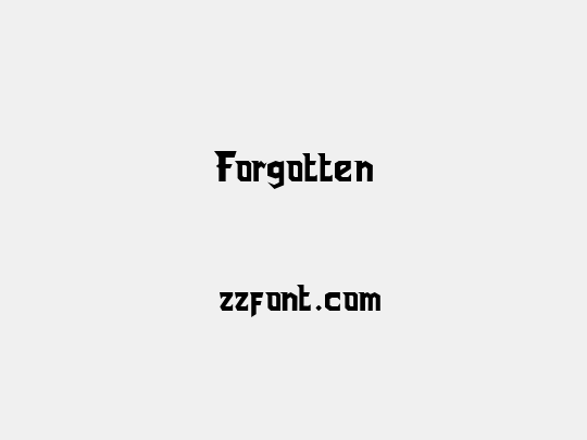 Forgotten