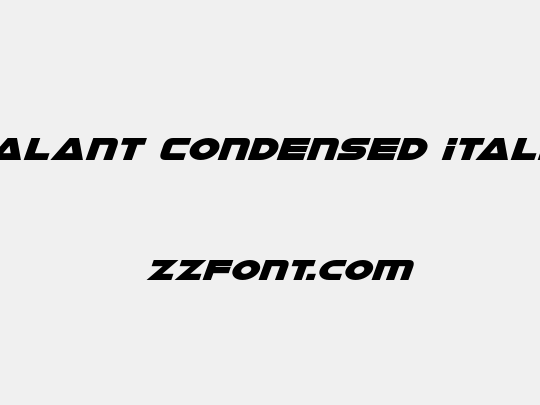 Galant Condensed Italic