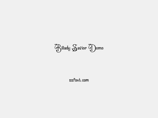 Billady Savior Demo