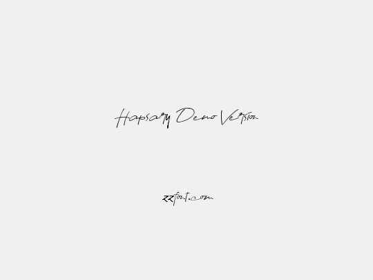 Hapsary Demo Version