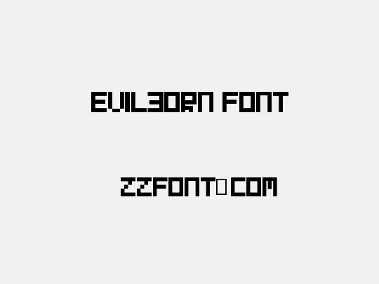 Evilborn Font