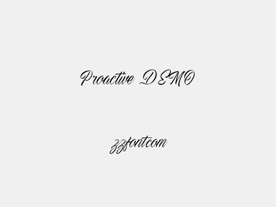 Proactive DEMO