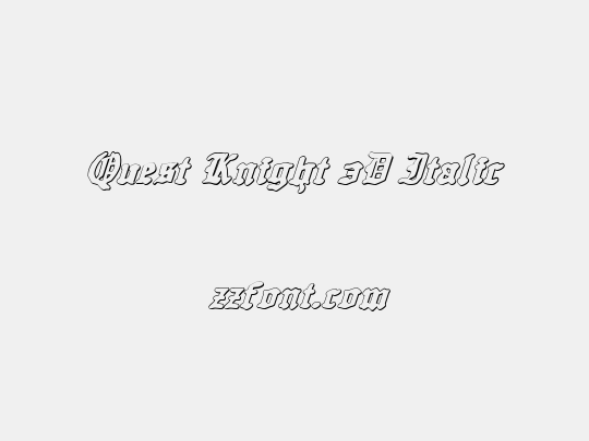 Quest Knight 3D Italic
