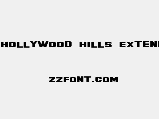 SF Hollywood Hills Extended
