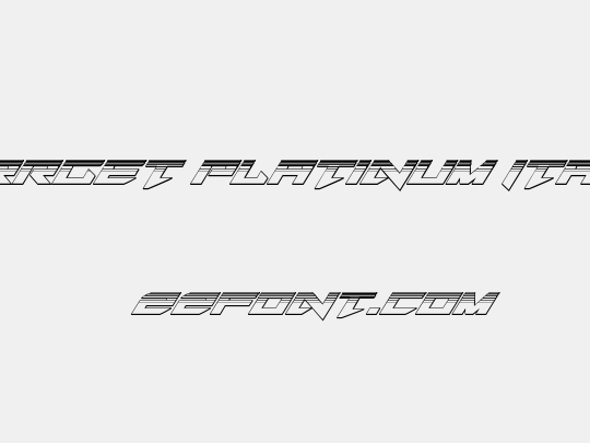 Tarrget Platinum Italic