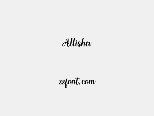 Allisha