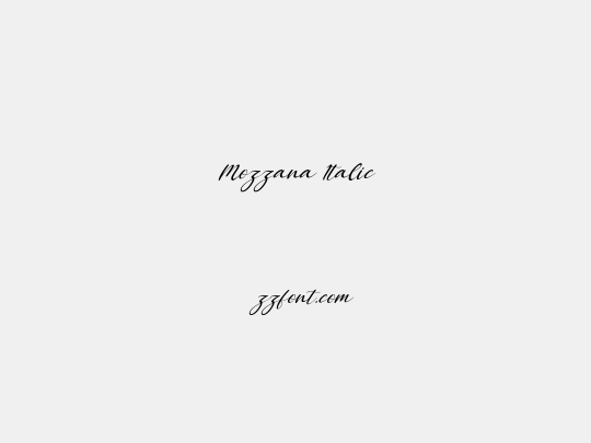 Mozzana Italic