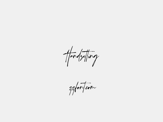 Handsetting