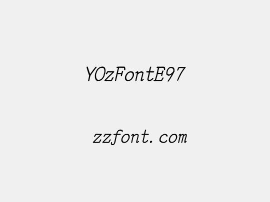 YOzFontE97