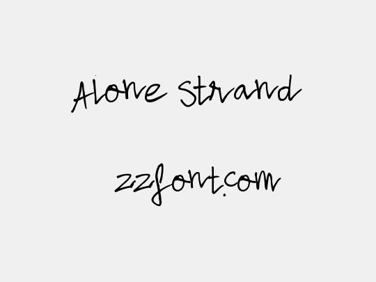 Alone Strand