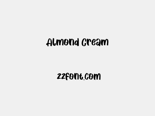 Almond Cream