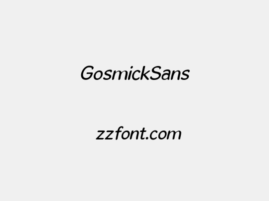 GosmickSans