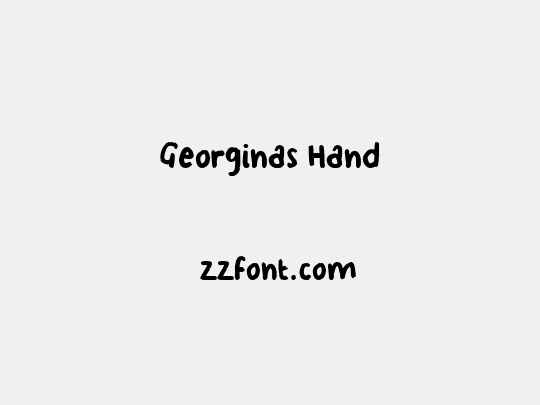 Georginas Hand
