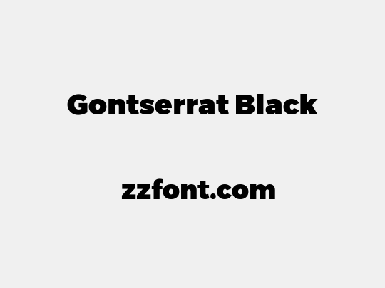 Gontserrat Black