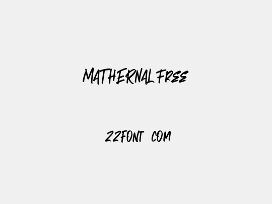 MATHERNAL Free
