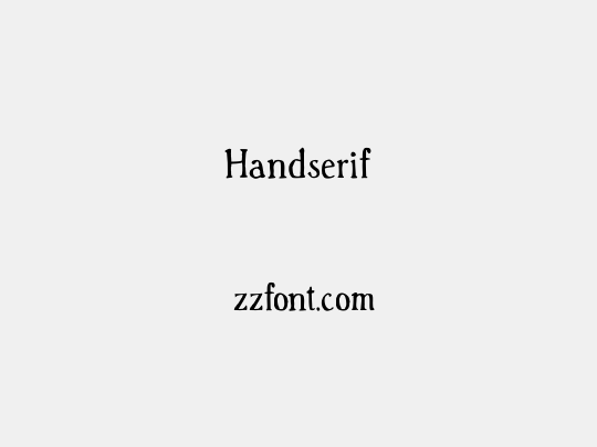 Handserif
