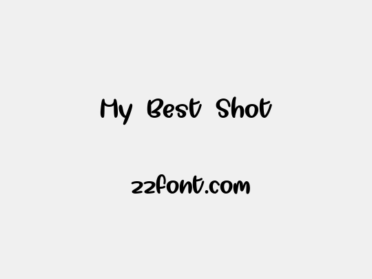 My Best Shot