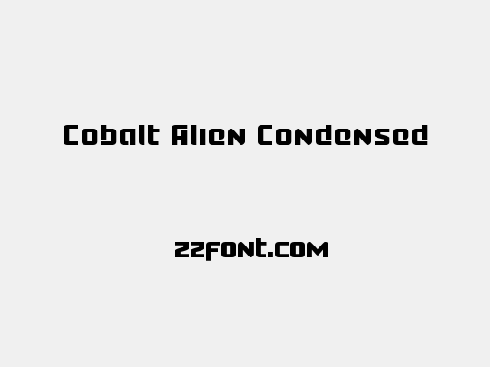 Cobalt Alien Condensed