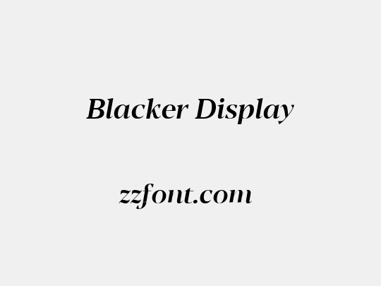 Blacker Display