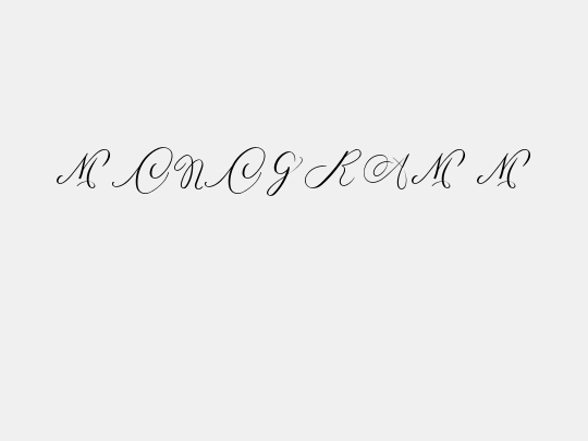 MONOGRAM M