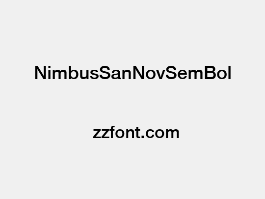 NimbusSanNovSemBol