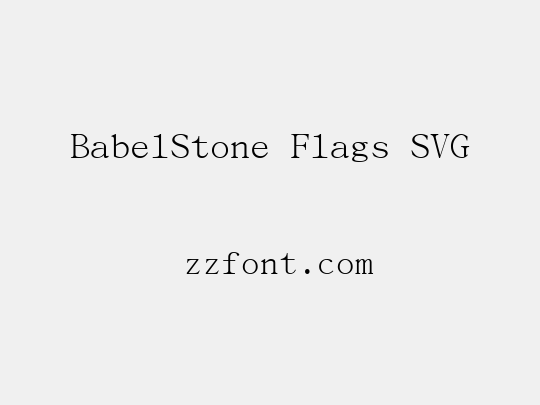 BabelStone Flags SVG