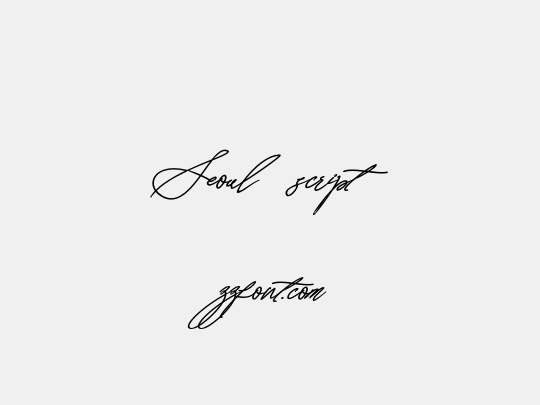 Seoul script