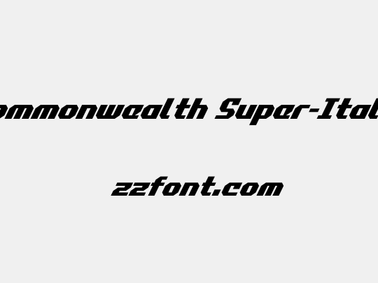 Commonwealth Super-Italic