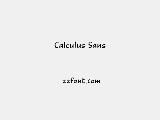 Calculus Sans