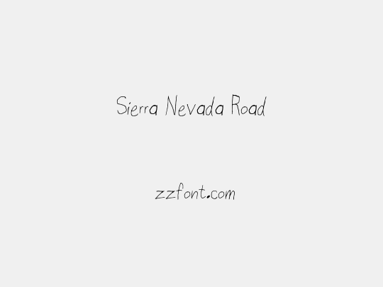 Sierra Nevada Road