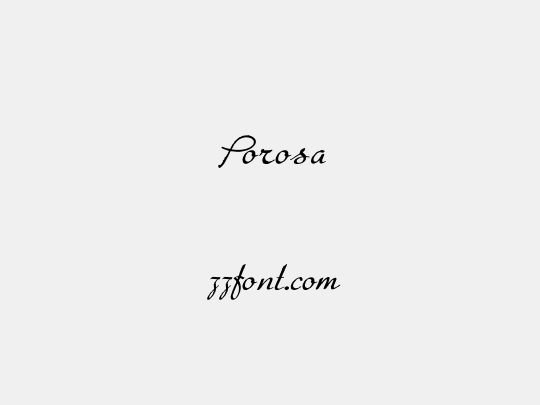 Porosa