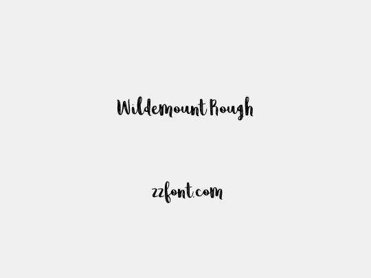 Wildemount Rough