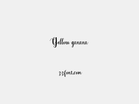 Yellow ganana