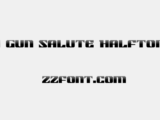 21 Gun Salute Halftone