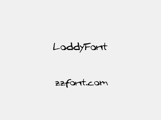 LoddyFont