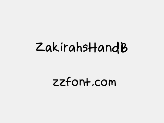 ZakirahsHandB