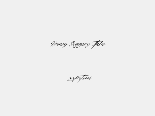 Honney Suggary Italic