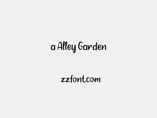 a Alley Garden