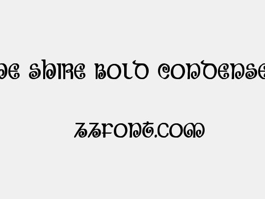 The Shire Bold Condensed