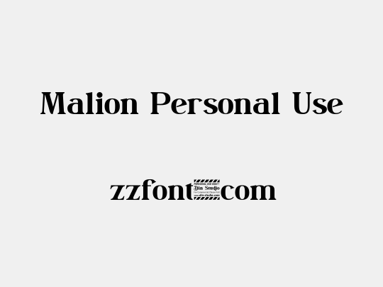 Malion Personal Use
