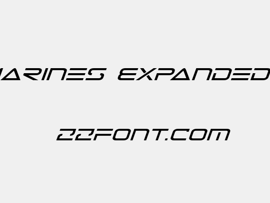 Tele-Marines Expanded Italic