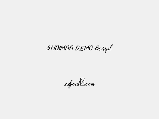 SHAIMAA DEMO Script