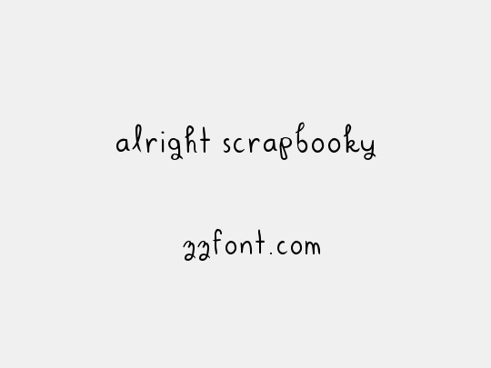 Alright Scrapbooky