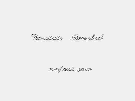 Cantate Beveled