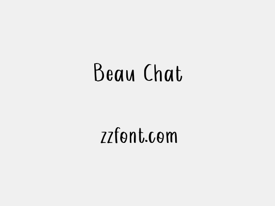 Beau Chat