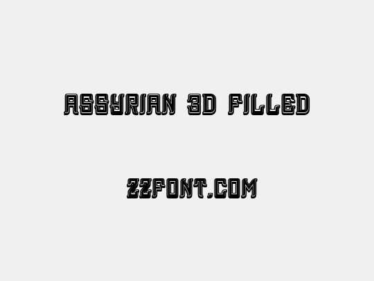 Assyrian 3D Filled
