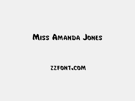 Miss Amanda Jones