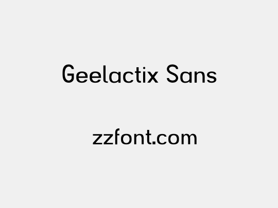 Geelactix Sans