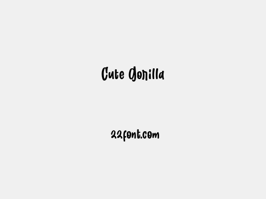 Cute Gorilla